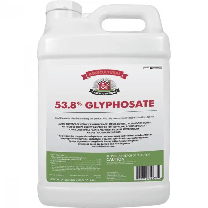 Farm General 53.8% Glyphosate Concentrate Herbicide, 2.5 Gallon - 75371